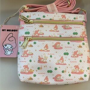 My Melody Crossbody Bag with Pink Accents